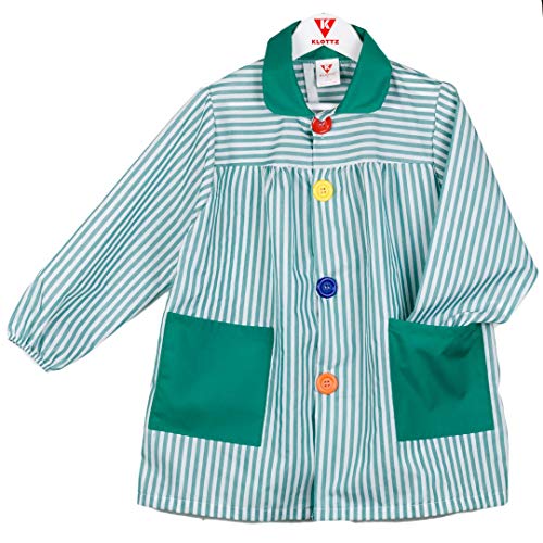 Babies Guarderia Bata Escolar KLOTTZ A Cuadros Para Niñas, Fabricada En  España Mandilon Escolar Niña