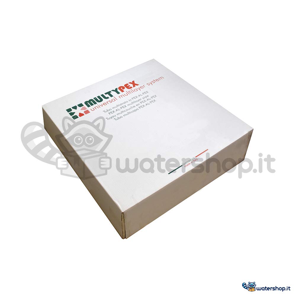 Tubo multistrato ø 16 x 2mm pex alluminio pex rotolo 50 m isolato coibentato blu.