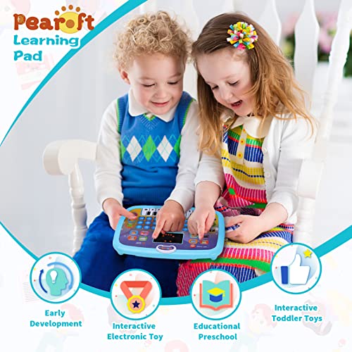 1 2 3 Year Old Boy Learning Toy,Educational Preschool Pad For Kids Boys Interactive Electronic Toy For 1-3 Year Old Baby Early Development Toy Gift For Boy Girl Kid 12M 18Month (Blue) #TOP1