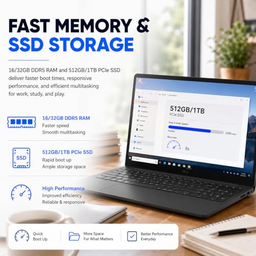 Dell 2026 DC15250 Ai Touchscreen Laptop, Intel i7 CPU (10 Cores Up to 5.00 GHz), 16 GB DDR5 RAM 512GB SSD, 15.6" FHD LED 220 Nits Anti-Glare, Wi-Fi6, Webcam, Copilot Key, Black - Windows 11 Pro - Image 5