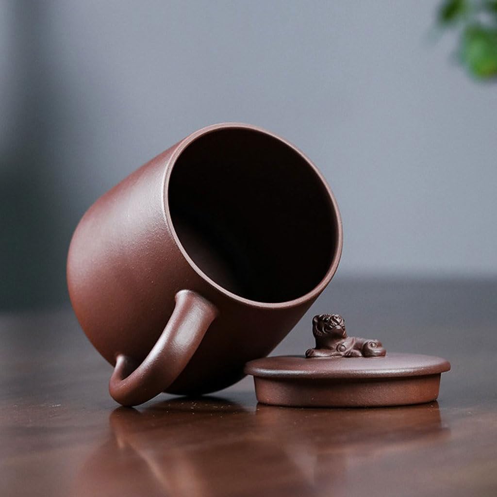 Matcha Filiżanki Biurowy Zestaw Herbaty Fioletowy Piasek Kubek Ręcznie wykonany Kubek do picia herbaty z pokrywką Męski popołudniowa herbata 480 ml Zestaw do herbaty Kubek z zaparzaczem