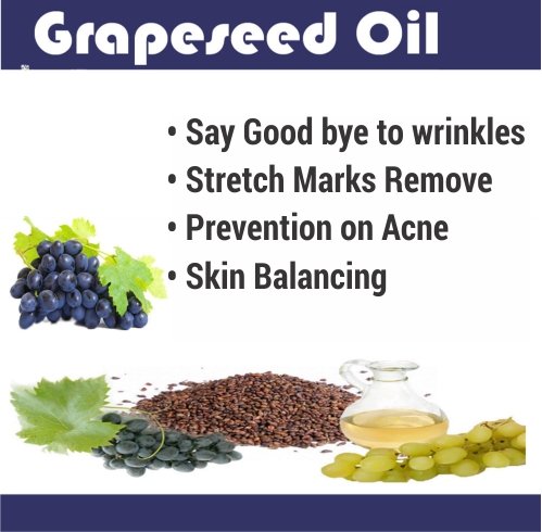 Image of Crysalis Grape Seed (Vitis Vinifera) |100% Pure & Natural Undiluted Carrier Oil Organic Standard /Cold Pressed Oil For Glowing Skin, Healthy Hair, Nourished Face, Rich In Omega 3 - 100ML With Dropper