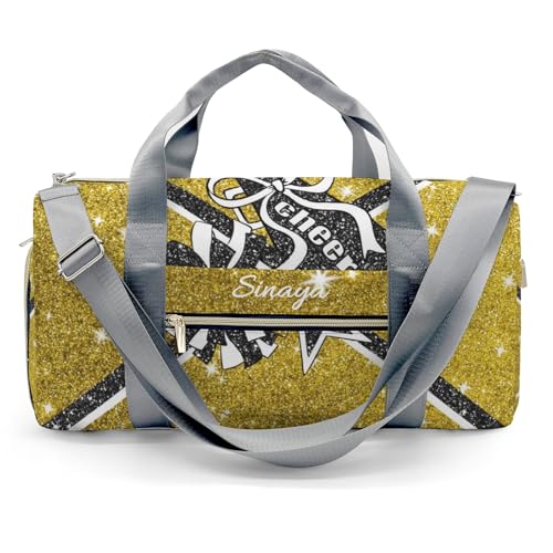 Personalized Cheerleader Bag Women's Custom Cheer Gym Duffle Bag with Shoes Compartment, Ideal for Travel, Gym, Sports, Duffel, Weekender2