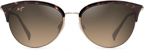 Maui Jim Olili W/Patentado Polarizedplus2 Lentes Deportivas Gafas de Sol, Tortuga/Bronce Hcl Polarizado, M