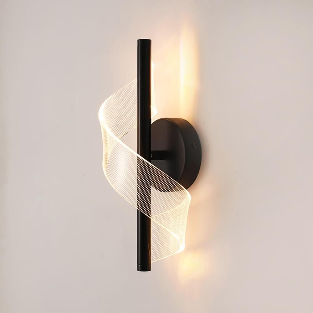 Apliques de pared modernos LED de 8W con tres tonos de luz acrílicos para pasillos interiores