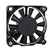 BSA Ventilateur de PC 50 mm 3 fils 12 V avec capteur de vitesse Sleeve Bearing noir, 50 x 50 x 10 mm