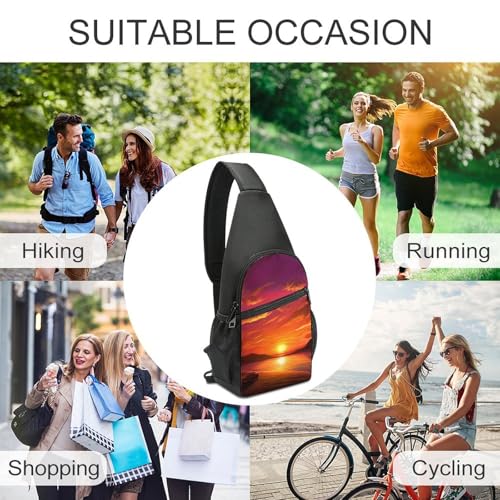 Mochila Deportiva Sling Bag Casual Blanca miniatura 6