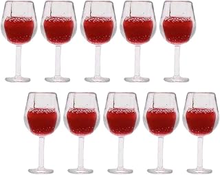 ibasenice Copos De Vinho De Casa De Bonecas 10 Pçs Copos De Cerveja Em Miniatura Mini Copos De Coquetel Copos De Água Potável Modelo Cálice De Champanhe Para Decoração De Cozinha De Mini