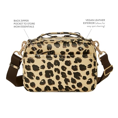 Image of TWELVElittle Luxe Diaper Clutch - Crossbody Diaper Bag with Portable Changing Pad, and Zip Out Pouch | Portable Changing Pad