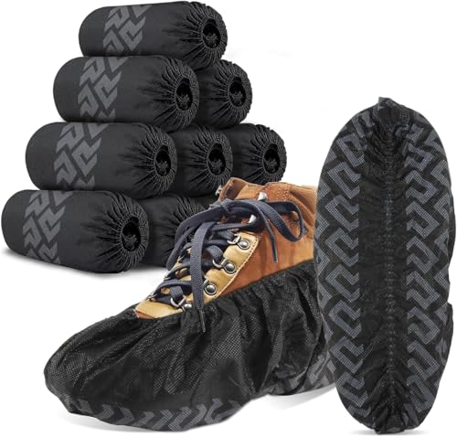 Green Convenience Disposable Shoe Covers 100 Pack (50 Pairs) Recyclable Shoe & Boot Covers, Dust proof, The Size Fit Most, Non-slip, Protect Your Shoes, Floor, Carpet
