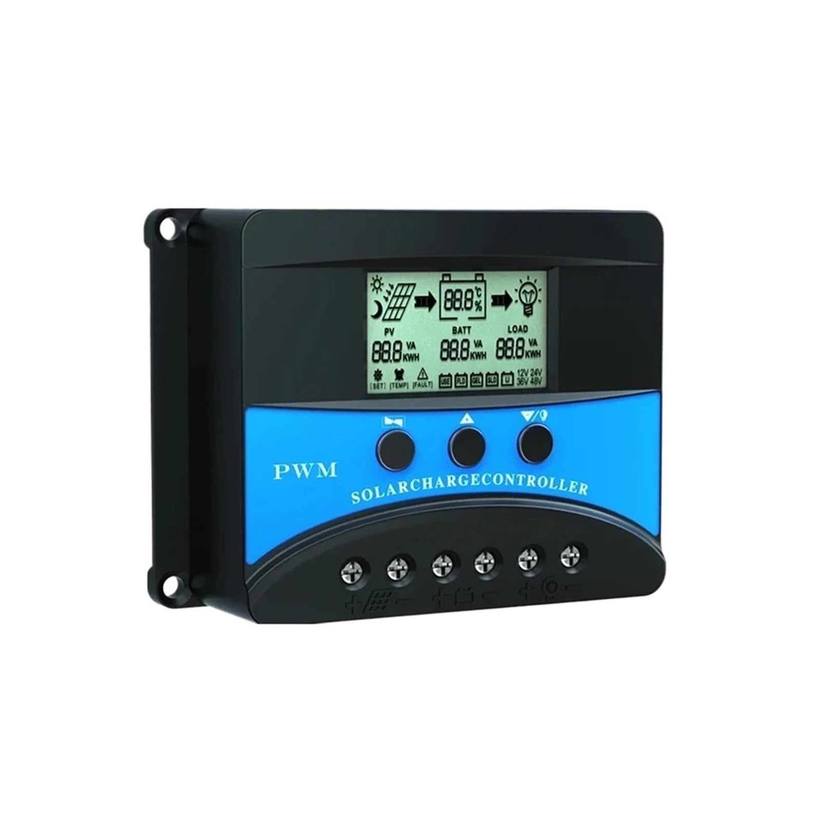 1 x regulator ładowania słonecznego 12 V 24 V 48 V 10 A 20 A 30 A PWM PV regulator baterii solarnej ładowarka podwójny USB 5 V (30 A 12 V 24 V 48 V)