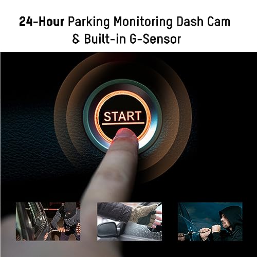 Image of Hikvision Car Dash Cam K5, 2K Dual Channel | 2K Front HD 1080P Rear HD | 3'' Touch Screen | 140 View | G Sensor |Emergency Recording |App Playback & Share |Voice Recognition |Support 256GB SD Card