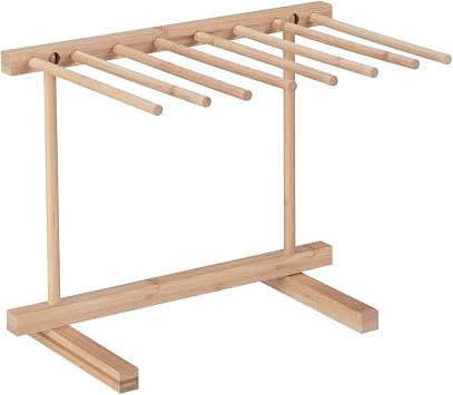 Pasta Drying Rack Foldable Wooden Noodle Stand Wooden Rack 8 Arms Noodle Drying Rack Noodle Dryer Hanger for Kitchen