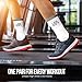HYPD Athletic Crew Ankle Socks – 7 Pairs Cotton Men & Women Letter Print Socks for Running, Workout, Gym, Sports, Daily Wear
