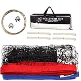 ☟【Material de alta calidad】La red de voleibol está hecha de polietileno de alta calidad. Resistente a la intemperie, resistente al desgaste y no se deforma fácilmente. Garantizando durabilidad y larga duración.