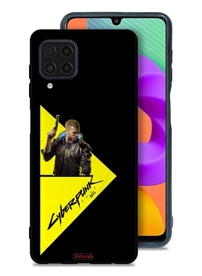 Tolwak Samsung Galaxy M32 4G Protective Case Cover Cyberpunk 2077 Multicolor