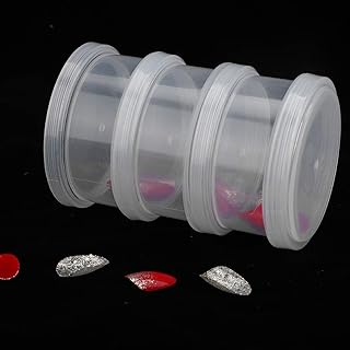 Caixa organizadora de arte para unhas, 3 camadas, caixa de armazenamento transparente durável de grande capacidade, para armazenar decorações de unhas, lantejoulas para armazenar pós de unha, pontas de unhas