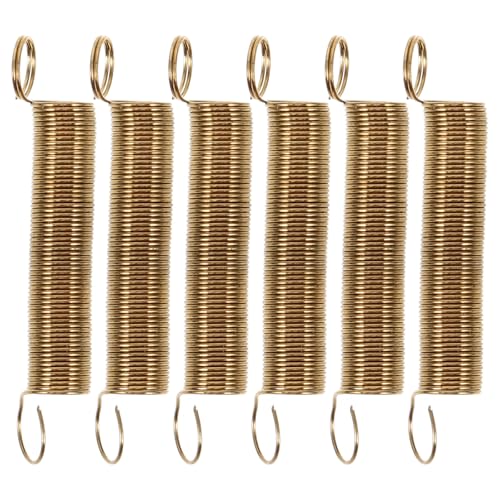 Zerodeko 6pcs Alloy Clock Tension Springs with Metal Hooks for Wall Clock Versatile and Comfortable Usage and Professional Hobbyists