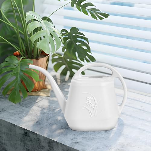 Image of Plant Watering Can - 1 /2 Gallon - White