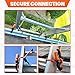 Ladder Clamp Brand (Pair/2 Units), Adjustable Ladder Stabilizer Attachs to Gutters In Seconds, Heavy-Duty Clamps Fits All Ladder Sizes, Ladder Stability Safety Durable Gutter Clips Patented Holden USA