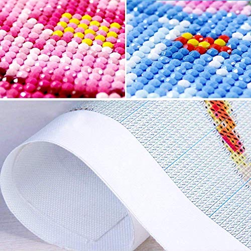 Diamond Painting Dog, 5D Diamond Painting Kits for Kids and Adults Full Drill Animals Dogs Pictures by Numbers DIY Embroidery Craft Colorful Flaming Art for Beginners Home Gift-Colorful Dog