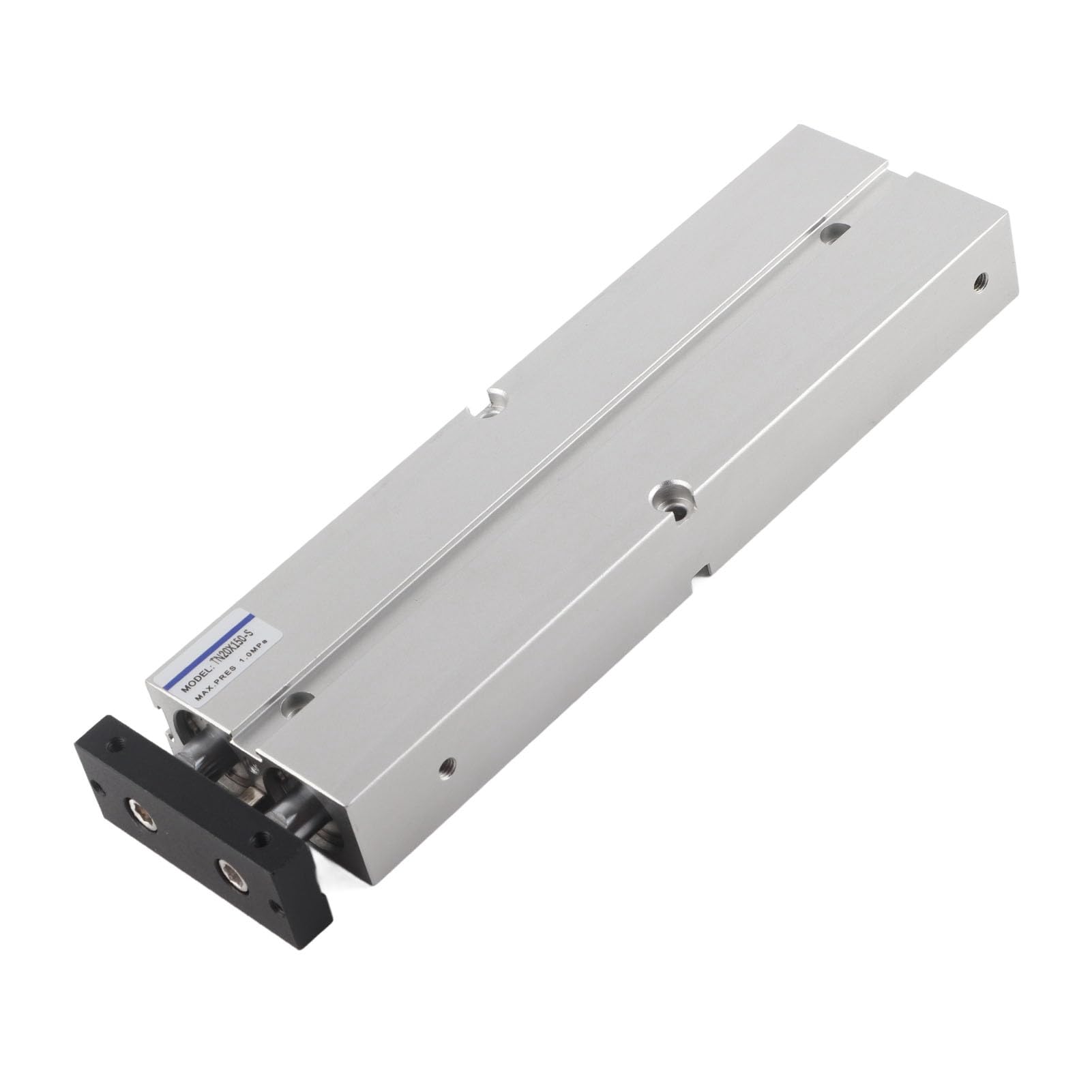Cilindro neumático de Aire de Doble vástago de Primera Calidad: diámetro Interior de 20 mm, 150 mm, aleación de Aluminio de Alta Resistencia, diseño Compacto Aplicaciones de ingenierí