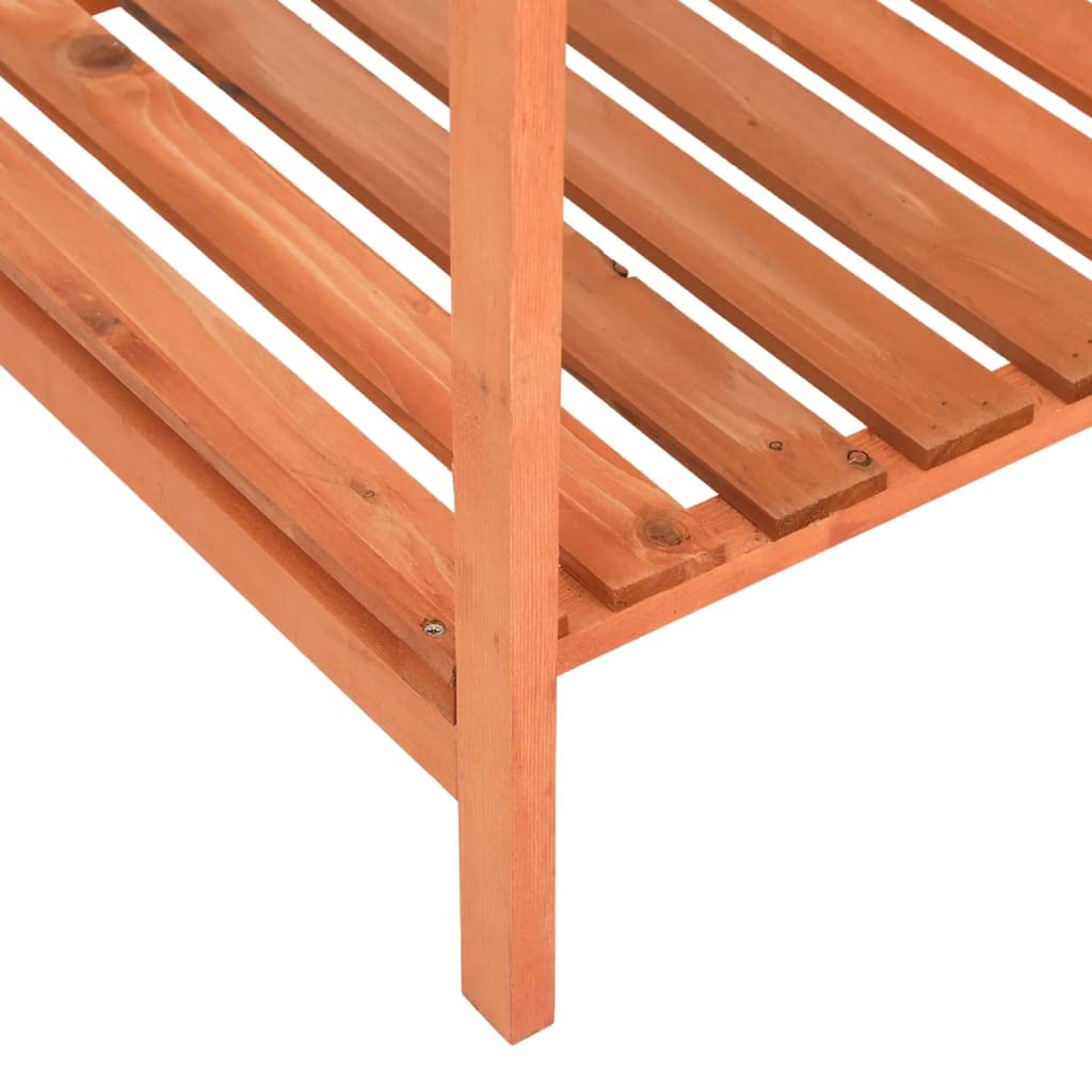 Vaso per erbe aromatiche, 80 x 60 x 80 cm, in legno massello, aiuola rialzata per erbe aromatiche con inserto e divisori per fino a 8 piante, con ripiano inferiore per attrezzi da giardino