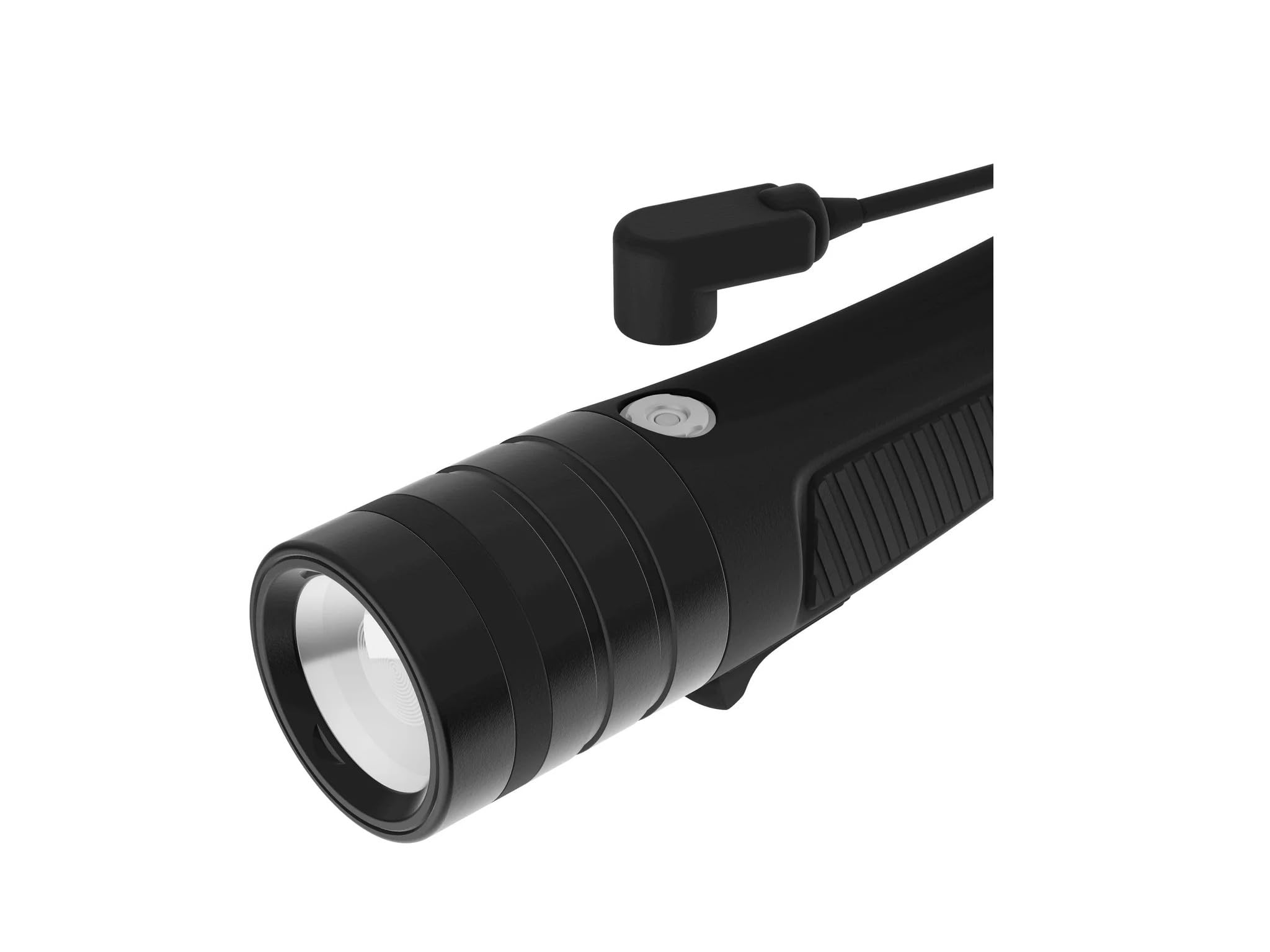 CRESSI Hunt Torch 1600 Black - Linterna Subacuática LED Recargable 1600 Lúmenes Impermeable IPX8 100m - Unisex Negro y Compacta Diseñada para la pesca deportiva y el submarinismo.