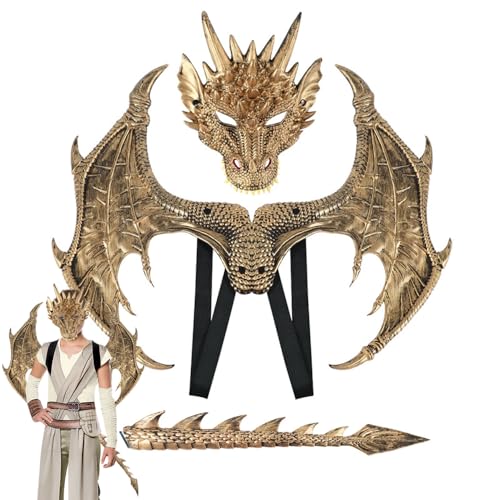 Anyingkai Máscara de dragón de Halloween, Alas...