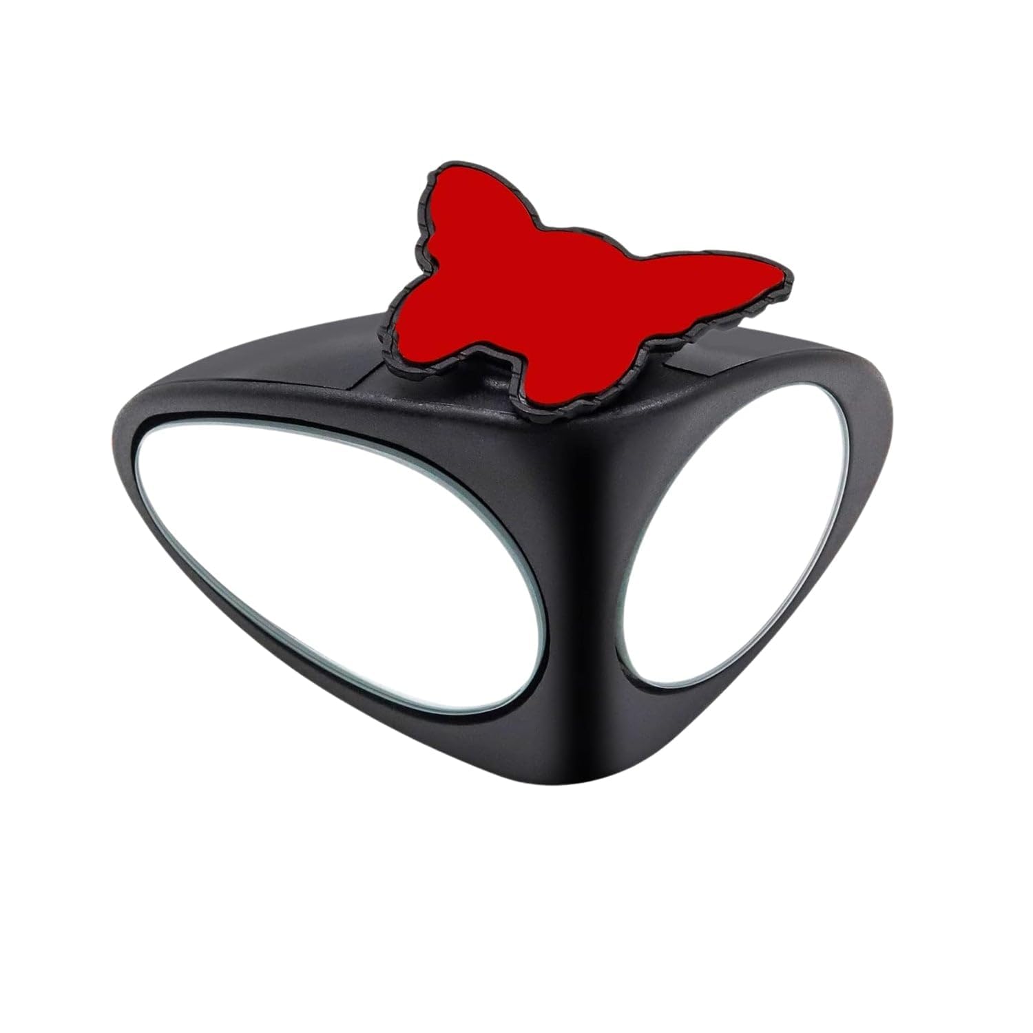 MAPPERZ 1 Piece 2in1 Car Blind Spot Mirror Double Protection Front and Back Wheel Mirror, 360 Degree Rotation Adjustable, HD Glass Wide Angle Convex Rear View Mirror, Self Adhesive-picture-13