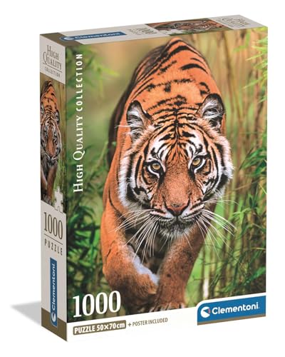 Clementoni – Puzzle 1000 Pièces The Hunter’s Path – 14 Ans et + – Jeu de société Paysage Nature, Ambiance Mystique – Idée Cadeau