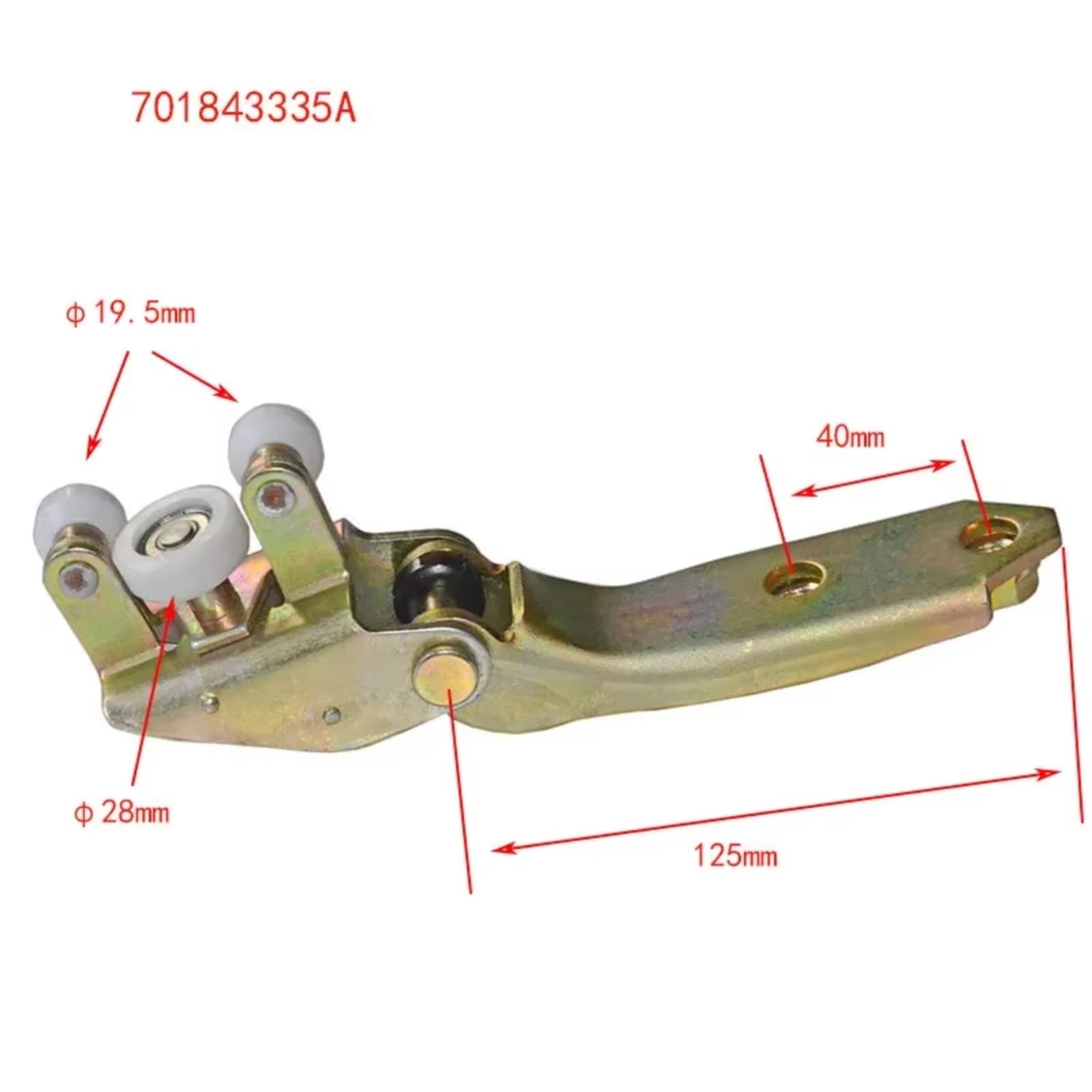 Rodillo Puerta Corredera Coche Para VW Para Caravelle 1990-2004