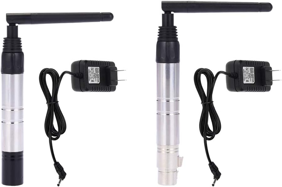 Lixada DMX512 DMX Dfi DJ 2.4G Wireless Transmitter & Receiver with Adapter Antenna Lighting Controller 23DBM High Power 1000M Ultra Long Distance for LED Stage PAR Effect Lamp