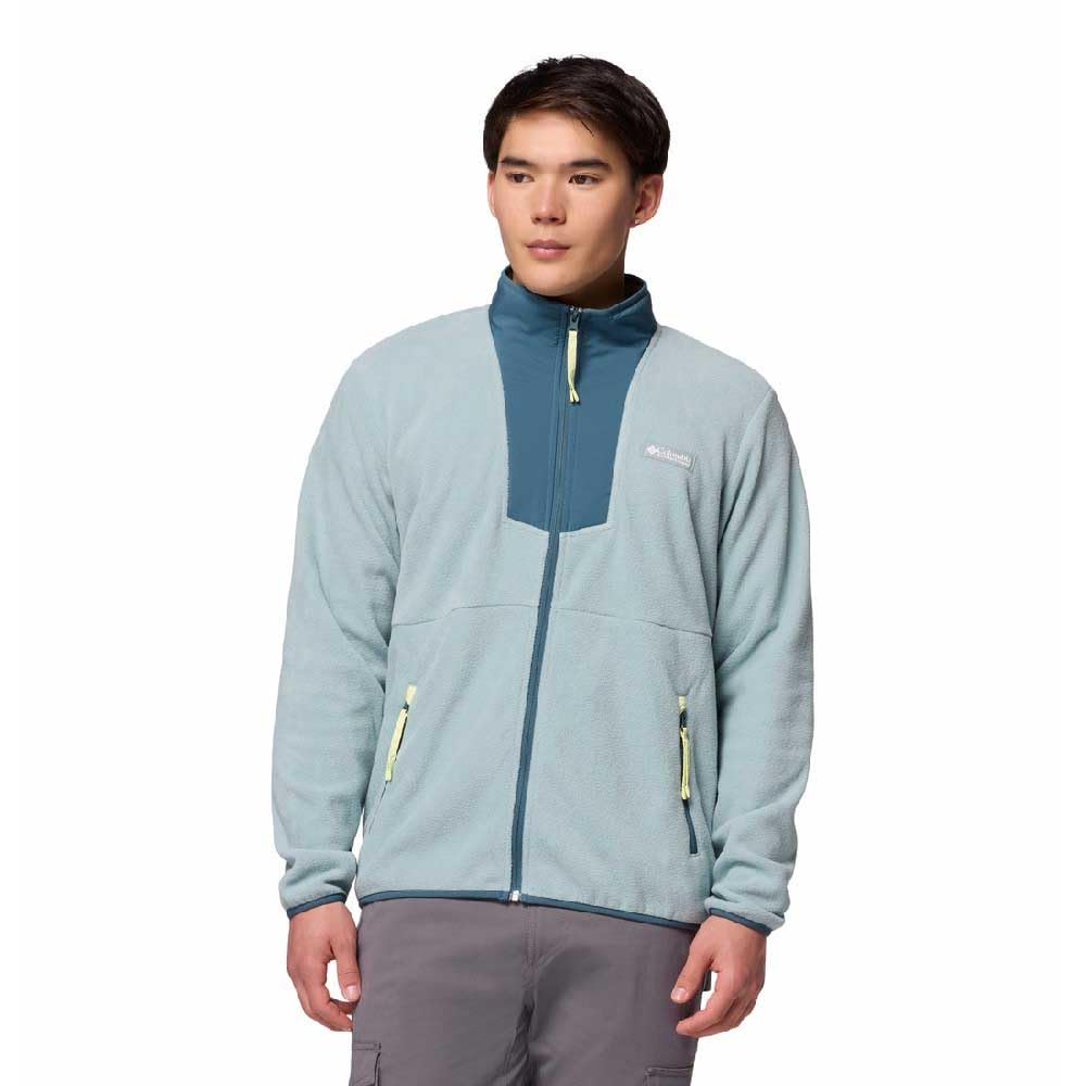 Columbia Men's Sequoia Grove Full Zip Fleece, Full Zip Fleece Jacket, Crushed Blue/Everblue, M