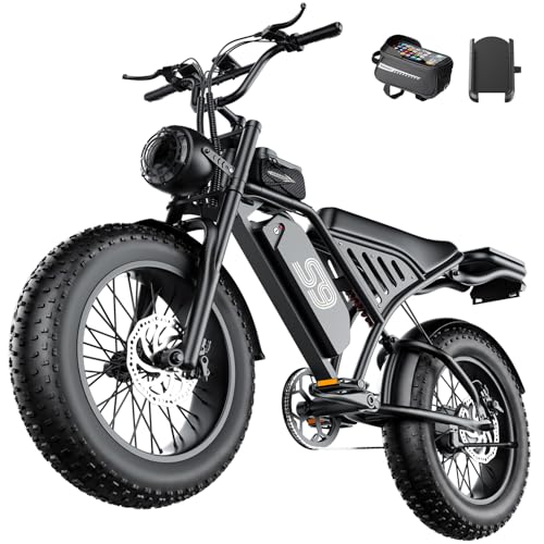 ASKGO Electric Bike for Adults Teens, 1500W Peak, 28/36 Mph & 65 Miles, 16/20" Fat Tire All-Terrain Electric Dirt Bike with 48V 20AH Removable Battery, Dual Brake Off-Road Ebike with NFC Unlock image 2