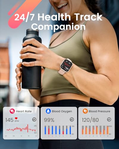 smart watch for women for iphoneampandroid 100 daybattery life smart watchanswermake calls with 247 spo2 sleep heart rate monitor5atm waterprooffitness tracker with 120 sportreloj inteligente