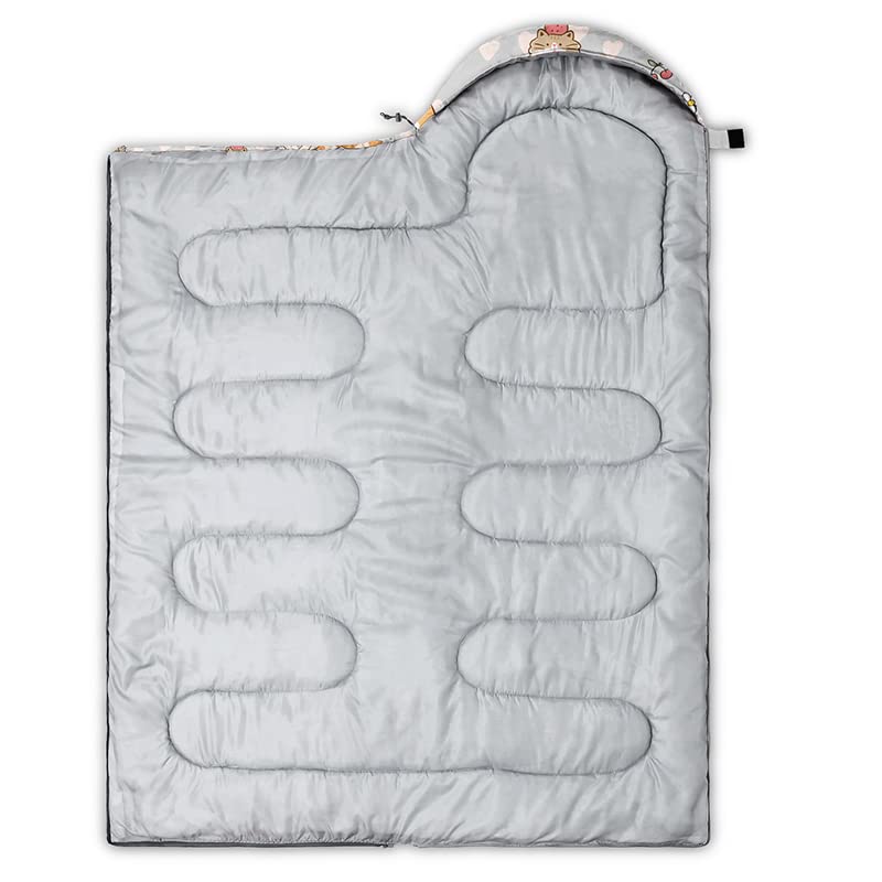 HOSIMA Sacos de dormir, saco de dormir momia para niñas, niños, impermeable, para camping, senderismo, exterior, viajes, caza, con bolsas de compresión