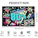 Joliaco 80's Birthday Party Backdrop Back to The 80 Hip Hop Themed Photography Background Retro Graffiti 80S Rock Punk Party Decorations Banner Photo Props (6x3.6ft)
