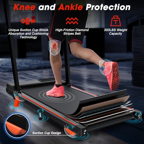 Motorized Folding Treadmill with Incline