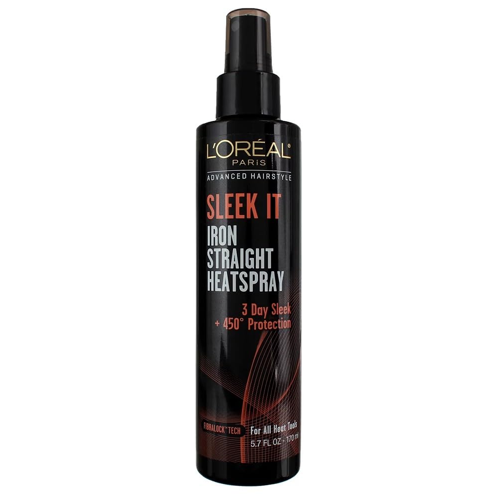 L'Oréal Paris Advanced Hairstyle SLEEK IT Iron Straight Heatspray, 5.7 fl. oz.