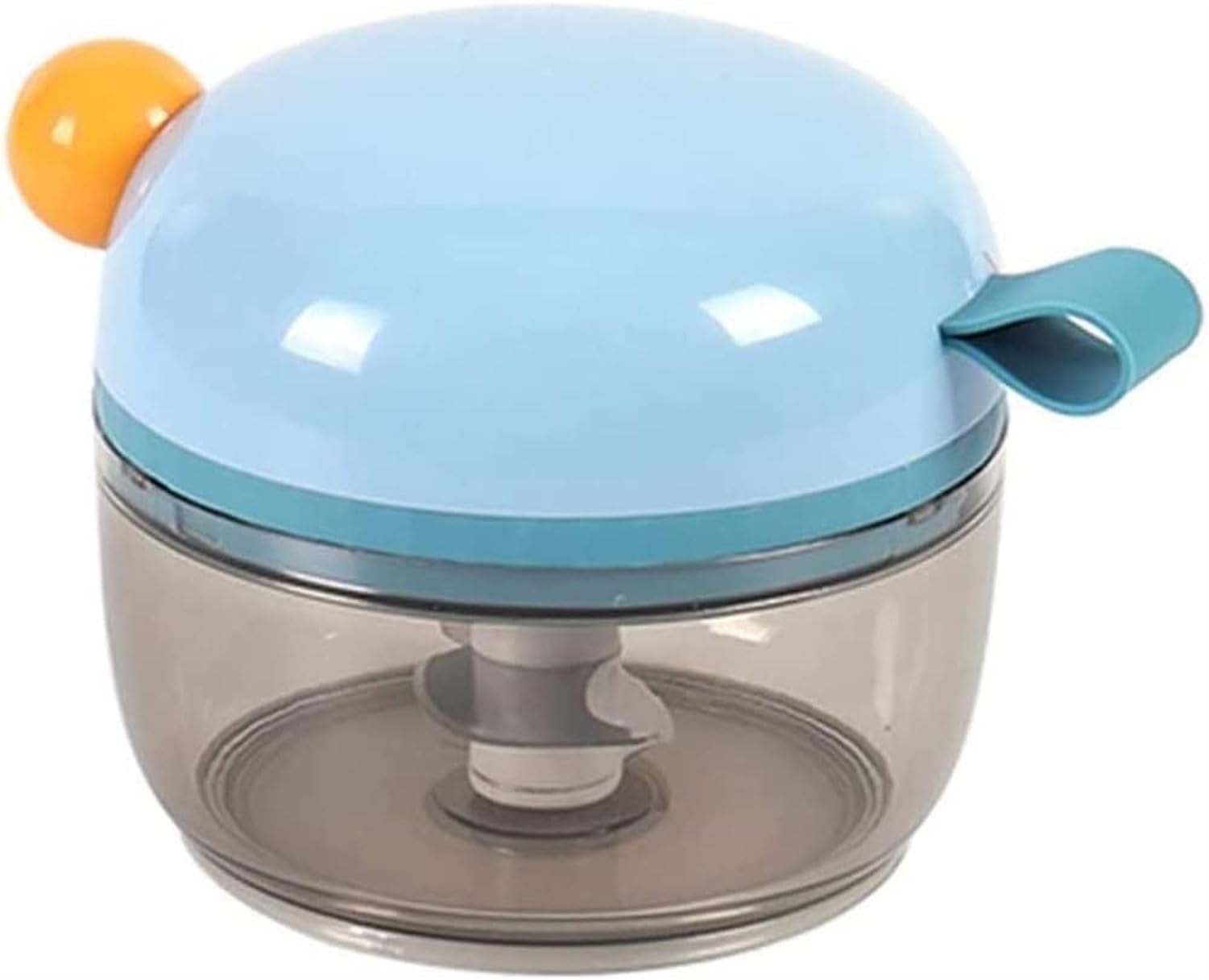 AIEIJJH Manual Garlic Press Crusher Mincer, Ginger Garlic Press, Multipurpose Hand-Operated No Mess No Flying Cloves For Kitchen, Blue, 10.2 * 8.6cm