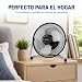 Imagen de JYC CREATIVE Ventilador personal de metal ventilador de mesa de alta velocidad con 3 aspas de aluminio