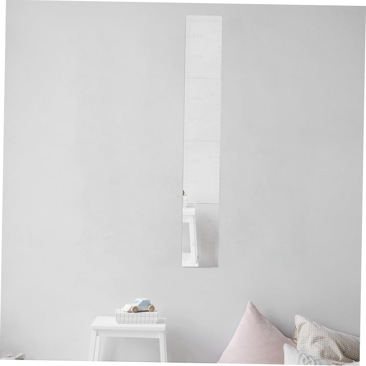 Mirror Growth Chart and Girls Height Measurement for Wall Indoor Height Chart Decor