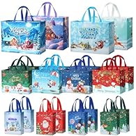 【Complete Multipack Gift Bag Set】- This 20-pack of Christmas gift bags includes 4 large Christmas gift bag, 8 medium gift bag, and 8 small Christmas gift bags, offering a Christmas gift bags multipack that meets all your holiday packaging needs With ...