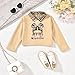 HINTINA 2T Toddler Little Girl Fall 2 Piece Outfits Long Sleeve Cool Girl Pullover Sweatshirt Top Plaid Leggings Pants Set Preppy Spring Clothes Winter Clothing Suit 2-3 Years