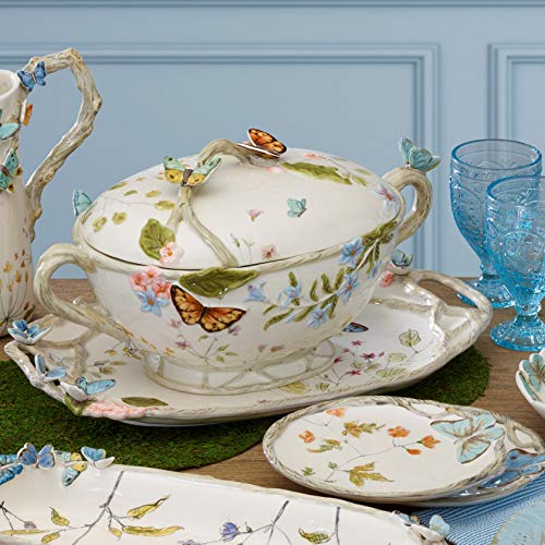 Fitz and Floyd Butterfly Fields Holiday Tureen, Standard, Multicolored