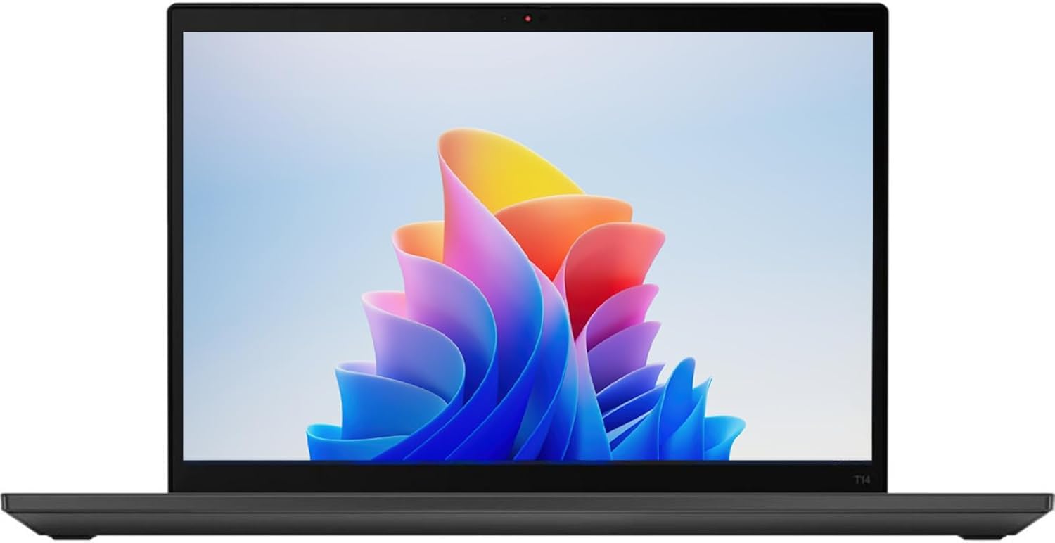 Lenovo Thinkpad T14 Ordinateur portable, 14" FHD (1920 x 1080), Intel Core i7-10510U, 16 Go de RAM, 512 Go SSD, webcam, clavier Qwerty américain, Windows 11 Pro (renouvelé)