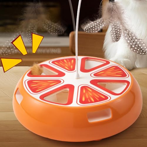 Jouet intelligent chat : plateforme rotative et jeu interactif électrique