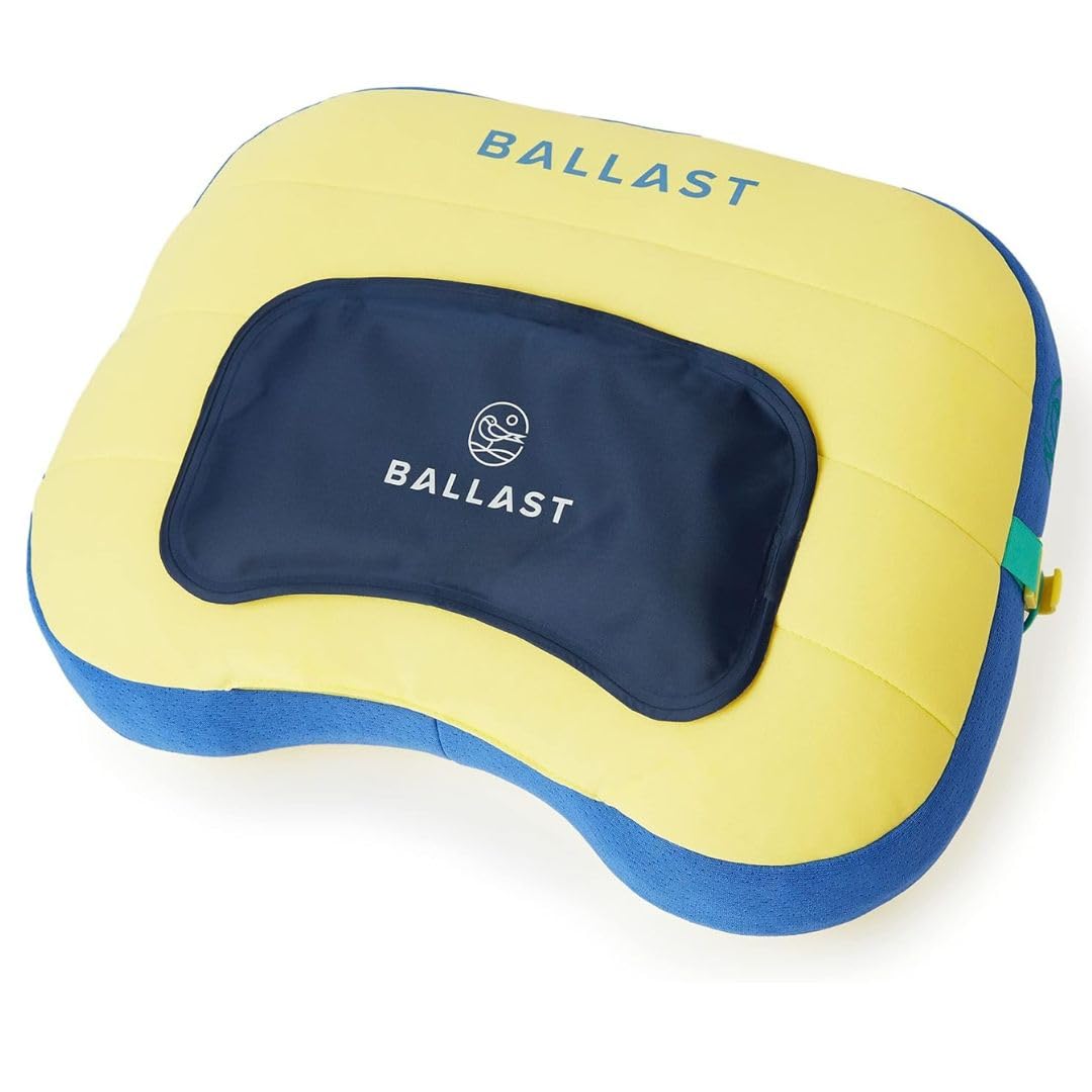 Ballast Cool Combo Beach Pillow - One Inflatable Pillow + One Cooling Pack Bundled Together, The Best Way to Chill at The Beach, Pool, Or Camping (