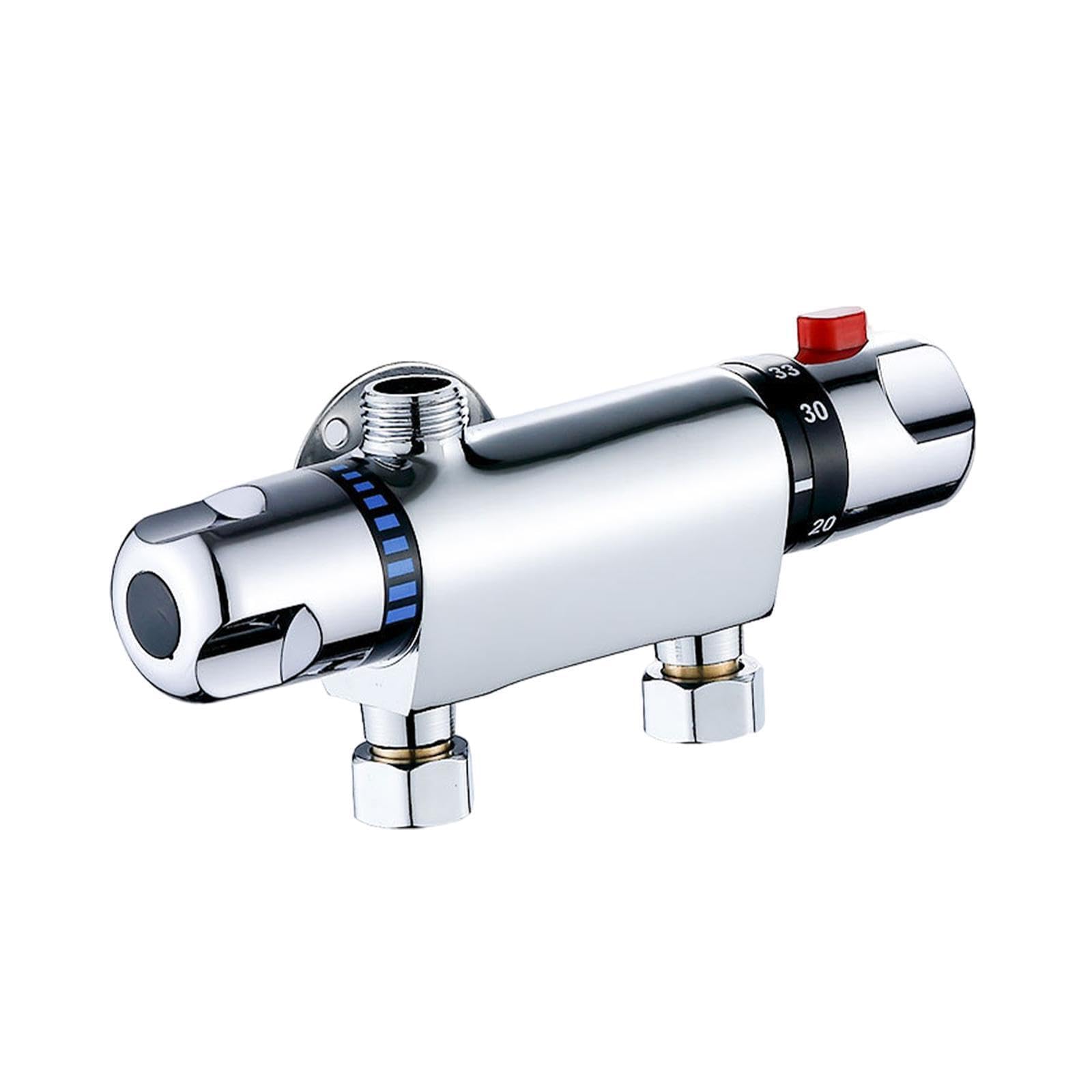 Pixzcsa Thermostatic Valve Reliable Sturdy Temperature Control Easy To Install Practical Shower Faucet Valve Accessory Hardware Item Replace High Performance Controlling
